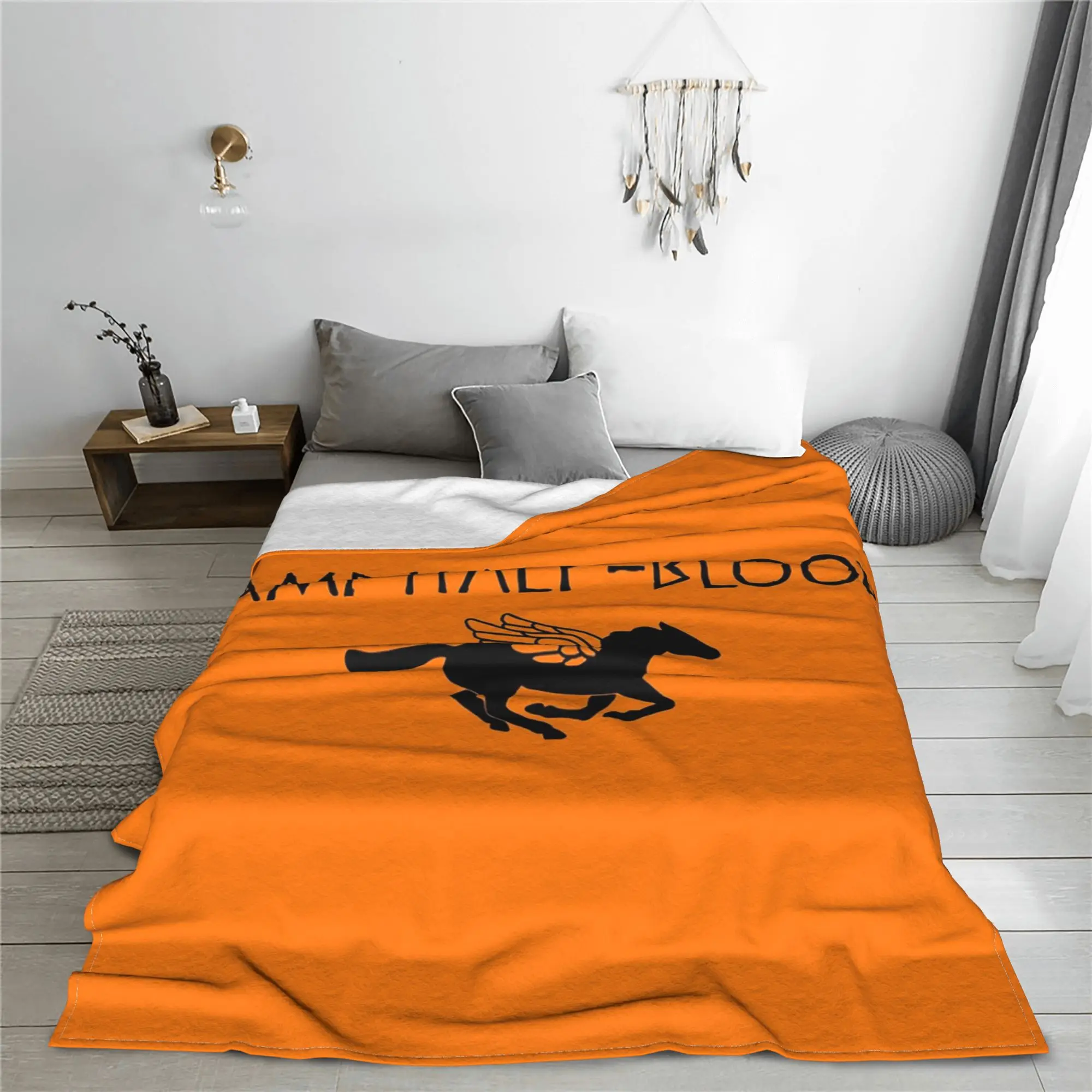 Camp Half-Blood - Percy Jackson Blanket Lightweight Fleece Sofa Throw Blanket for Couch Bedding Travel Throws Bedspread Quilt