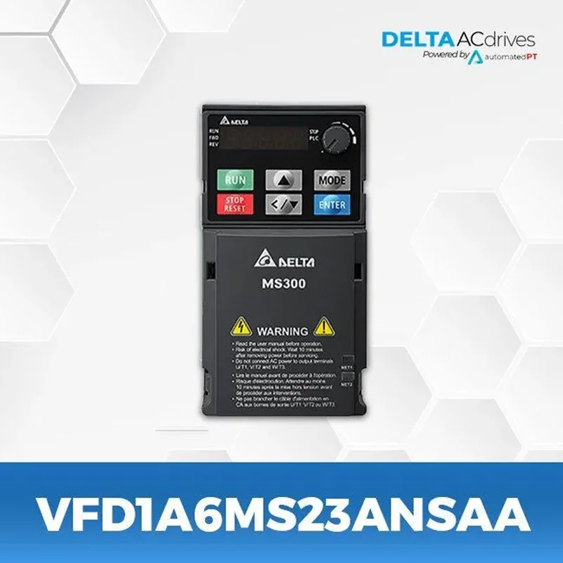 Delta VFD1A6MS23ANSAA MS300 Series Drive 100% 230 V original frequency inverter motor speed controller