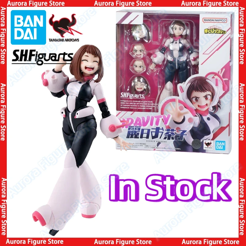 In Stock Bandai My Hero Academia S.H.Figuarts SHF My Hero Academia Ochaco Uraraka Anime Action Figures Toys Models PVC Gift