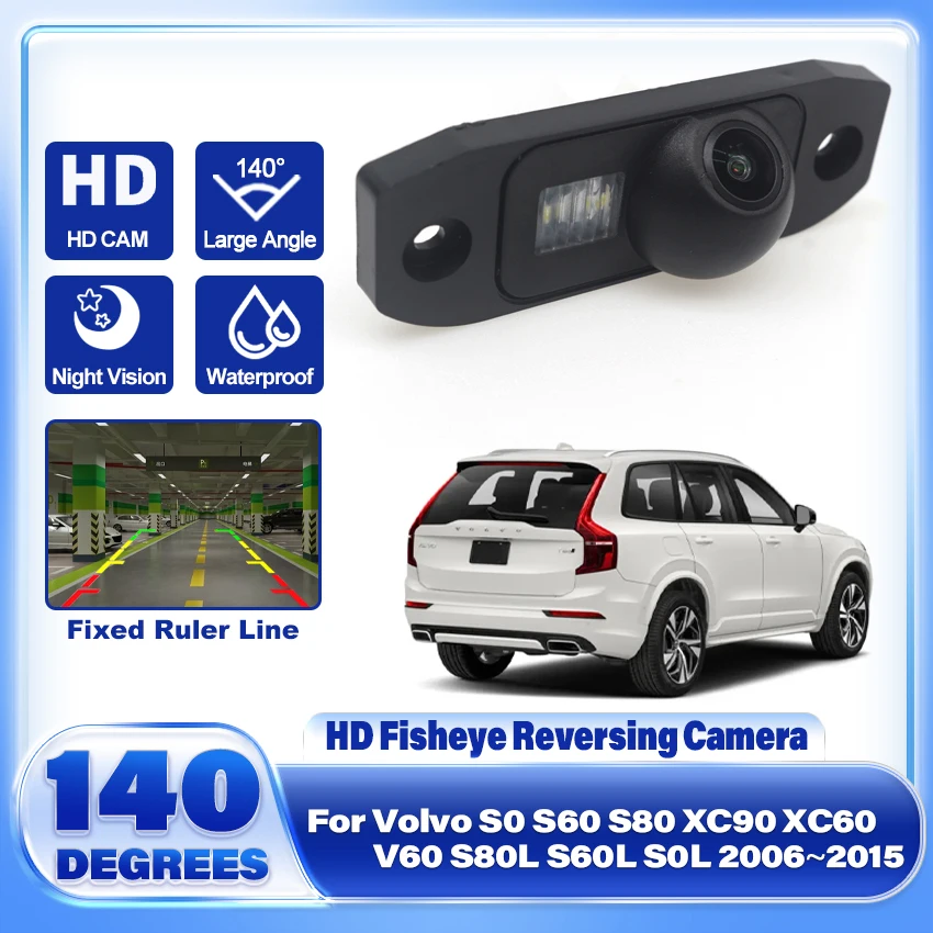 Car CCD Night Vision Backup Rear View Camera Waterproof Parking Assistance For Volvo S0 S60 S80 XC90 XC60 V60 S80L S60L S0L