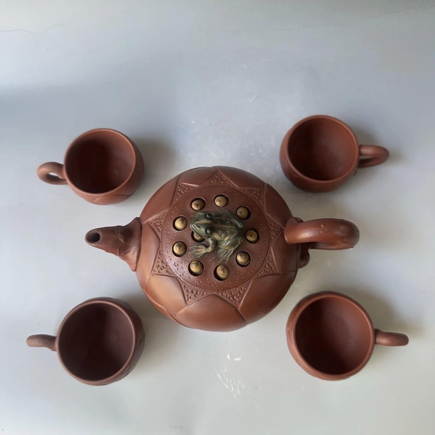 Exquisite Collectible HandicraftSet of Zisha Teapots,with mark, Free shipping