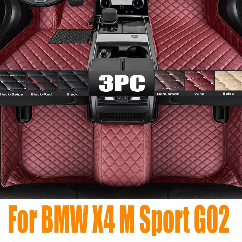 

TPE Car Floor Mats For BMW X4 M Sport G02 2019 2020 2021 2022 2023 Waterproof Leather Pad LHD Foot Rugs Carpets Auto Accessories