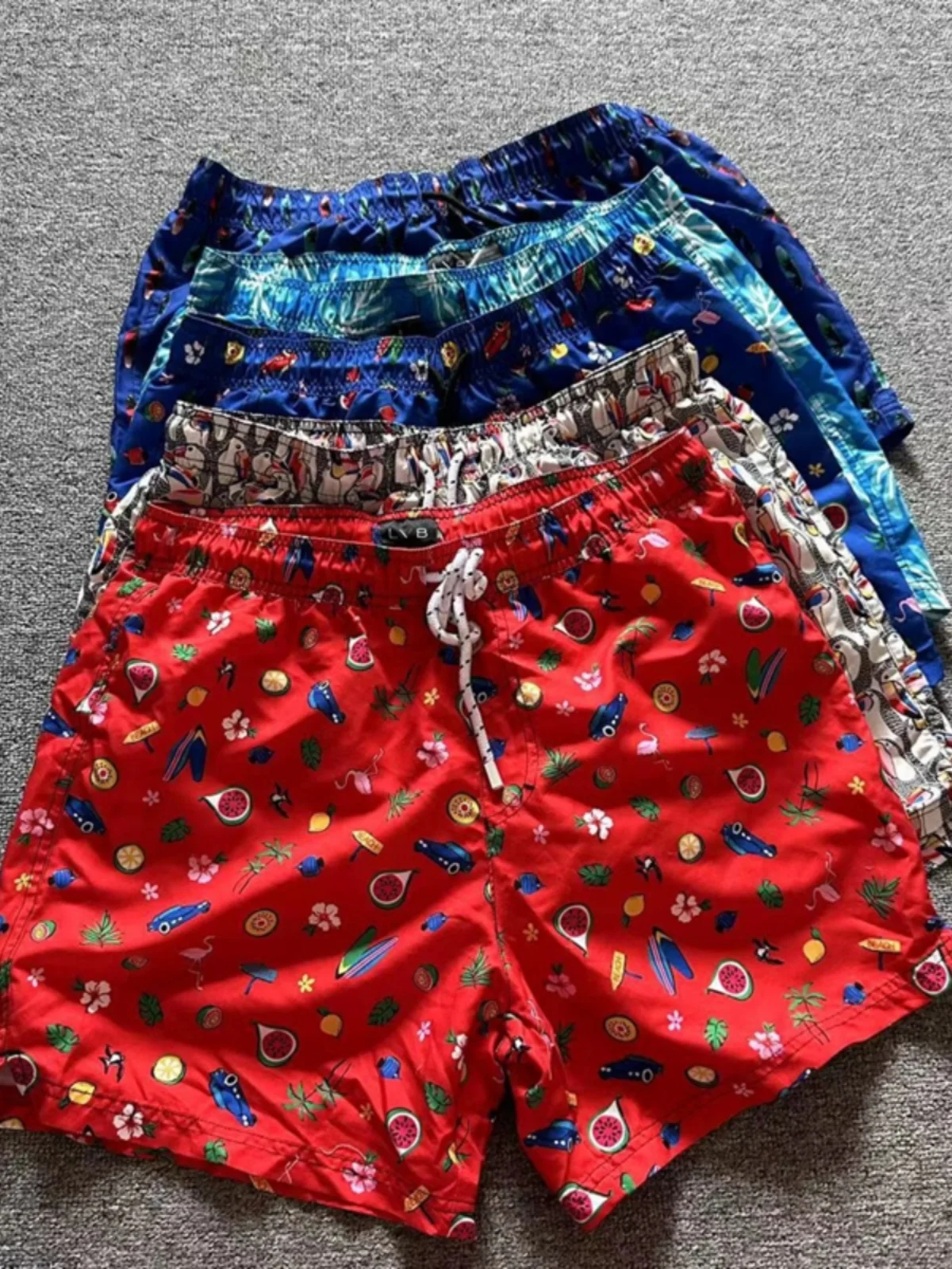 

Мужские летние пляжные брюки с принтом Qui Dry, повседневные брюки с прямыми штанинами, спортивная летняя одежда четвертой длины