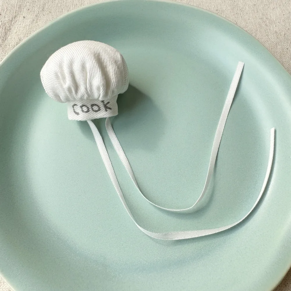 

Cute 10~15cm Chef Hat Mini Clothing Hats Miniature DIY Macaron Clothing Decoration