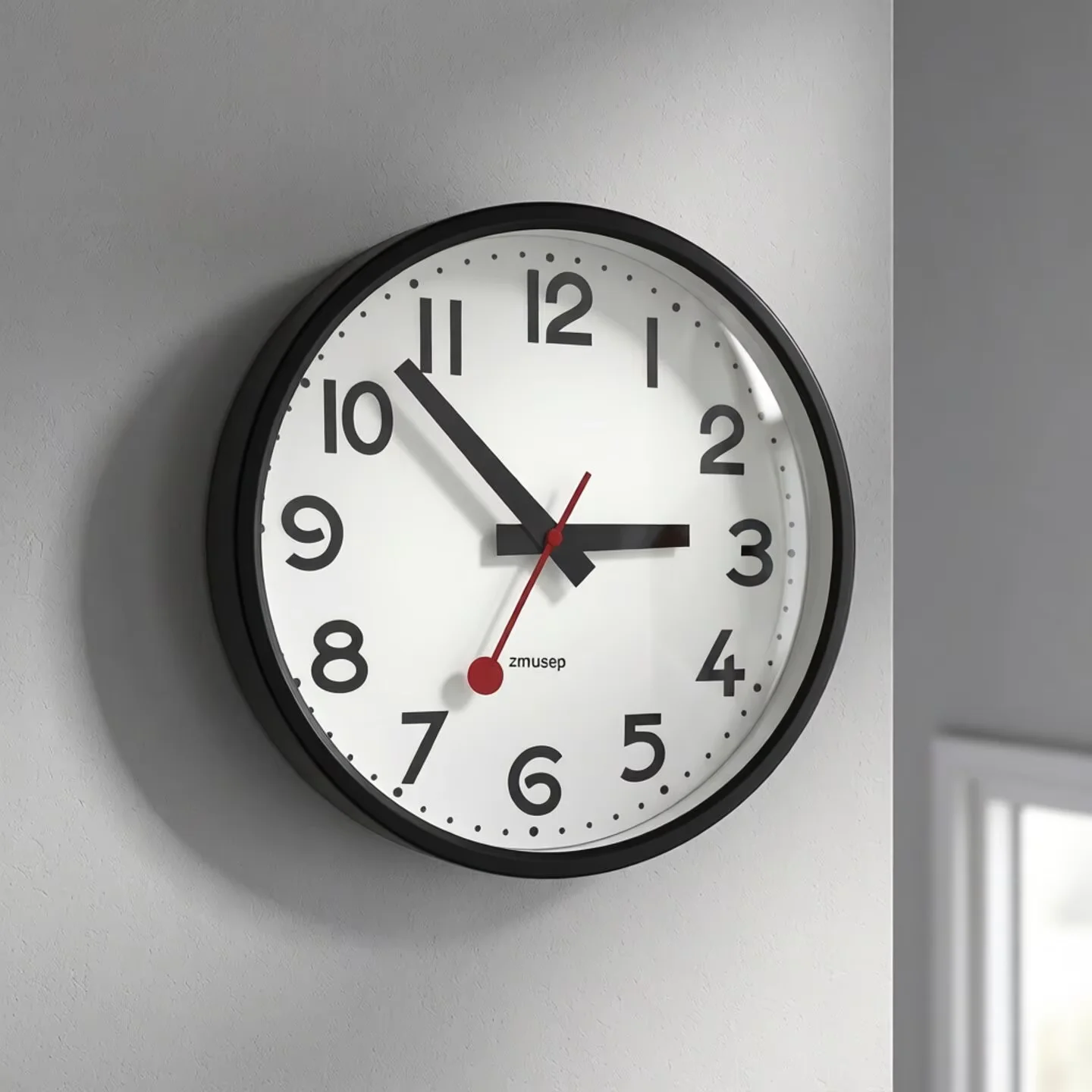 2026 Nordic-style Minimalist Metal Wall Clock 30cm 12