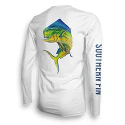 SOUTHERN FIN Fishing Shirt UPF Sun Protection Breathable Long Sleeve Shirt Breathable Quick Dry Anti-UV Outdoor Fishing Jersey