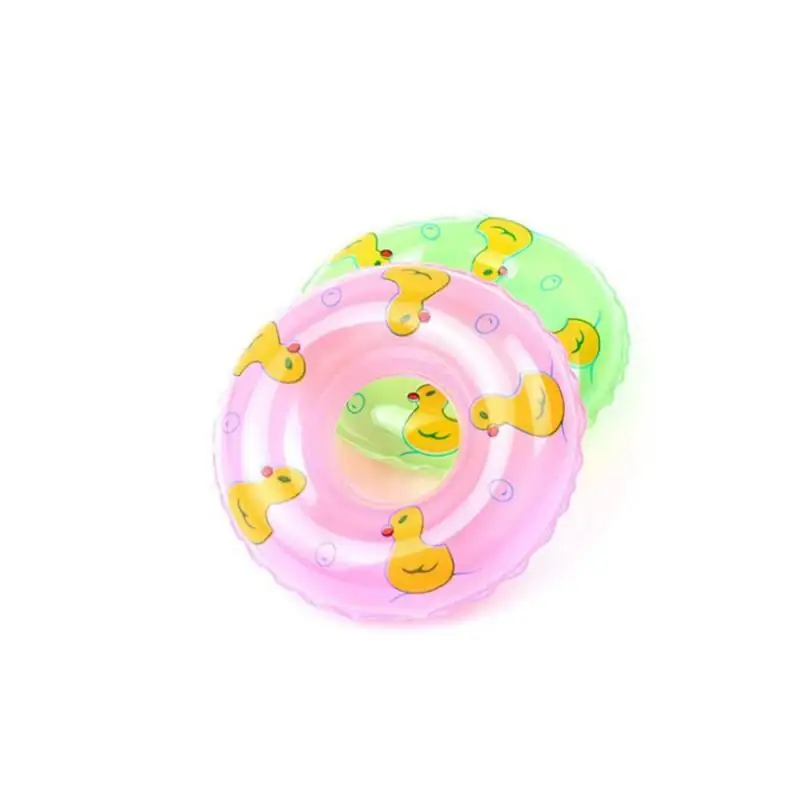 Kids Mini Donuts Swim Ring Bath Toy Summer Fun Swimming Pool Accessory Float Ring Toys For Rubber Ducks Doll Inflatable Bath Toy