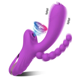 3 in 1 Clitoral Sucking Vibrator Female For Women Clit Clitoris Sucker Vacuum Stimulator Dildo Sex Toys Goods for Adults 18