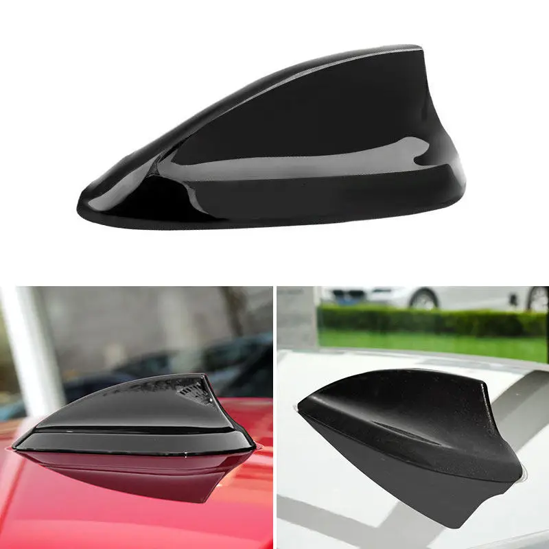 Bright Black ABS Car Roof Shark Fin Antenna Aerials Cover Trim For BMW 1 2 Series X3 X4 X5 X6 Accessories