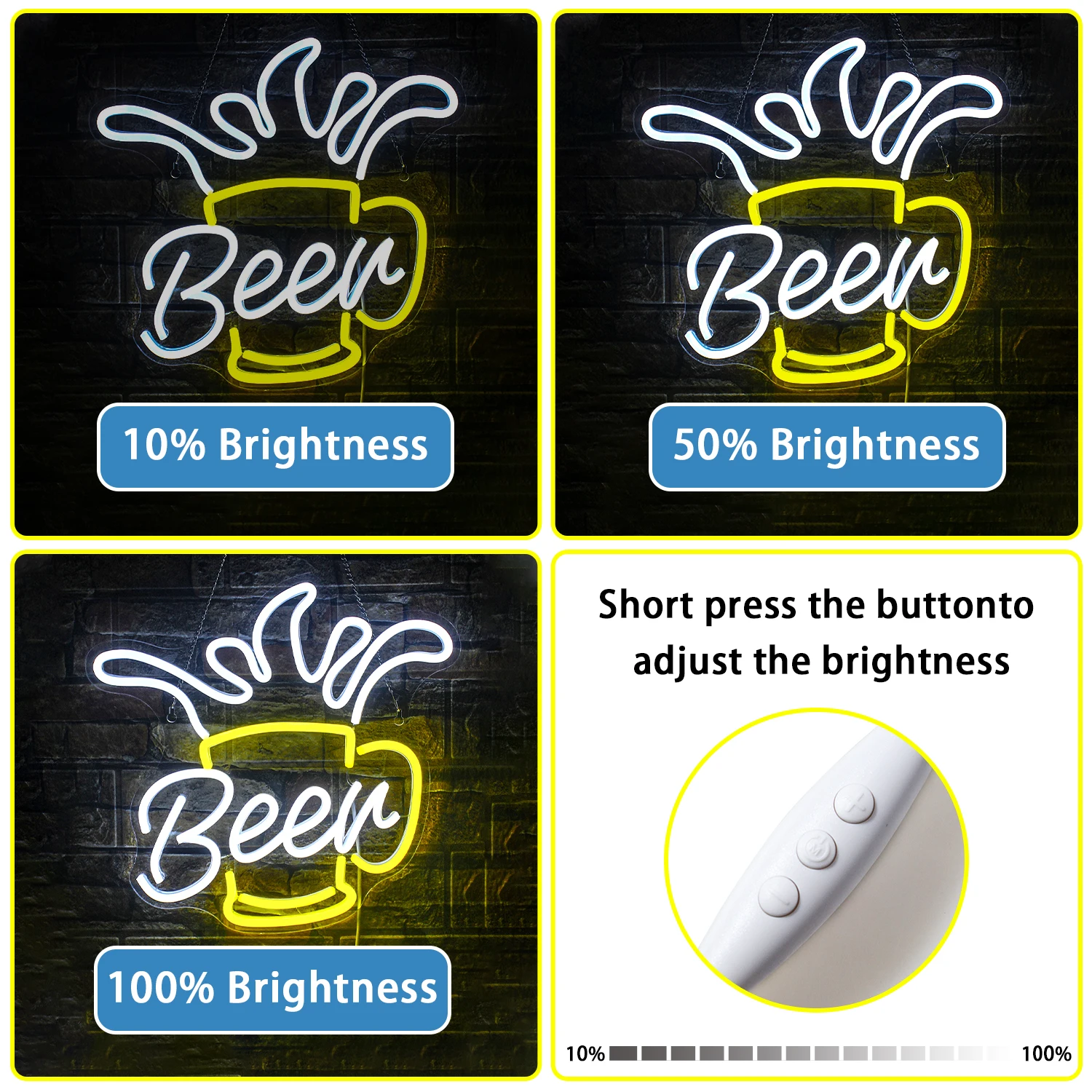 Beer Cup Neon Signs For Wall Decor Creative Room Decoration For Bar Club Bedroom Birthday Party Light Up Sign 5V Lamp