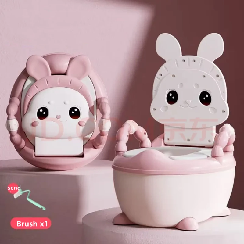 

Children's Toilet Seat Cartoon Rabbit Toilet Seat Portable Toilet Seat Boys Girls Baby Bedpan Urinal Large Potty Bowl Baby Stool