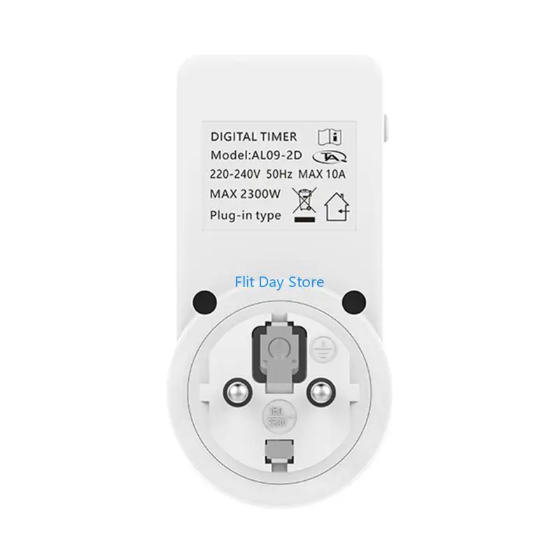 F92C Digital Electric Timer Plug Socket with Countdown Electric Vehicle Charging Countdown Timer Socket Home Uses