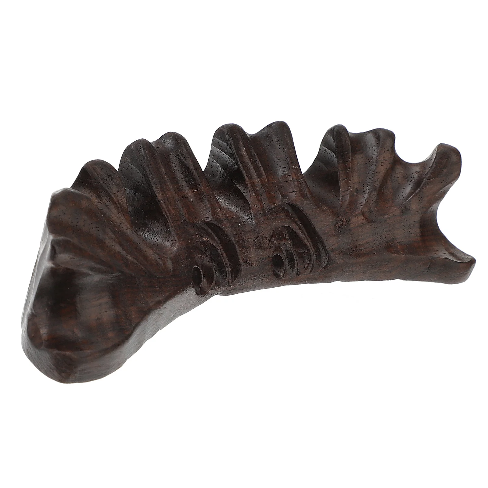 

Solid Wood Brush Holder Chinese Pen Rack For Calligraphy Pens Writing Brush Shelf Stationery Supply Pen Organizer Carving Ebony