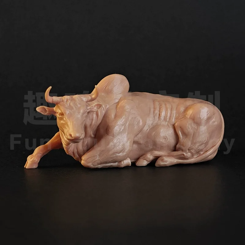 1/35 7.4Cm Bos Indicus Model Toys Ancient Prehistroy Animal Model Gk Customize 3D Printing-image