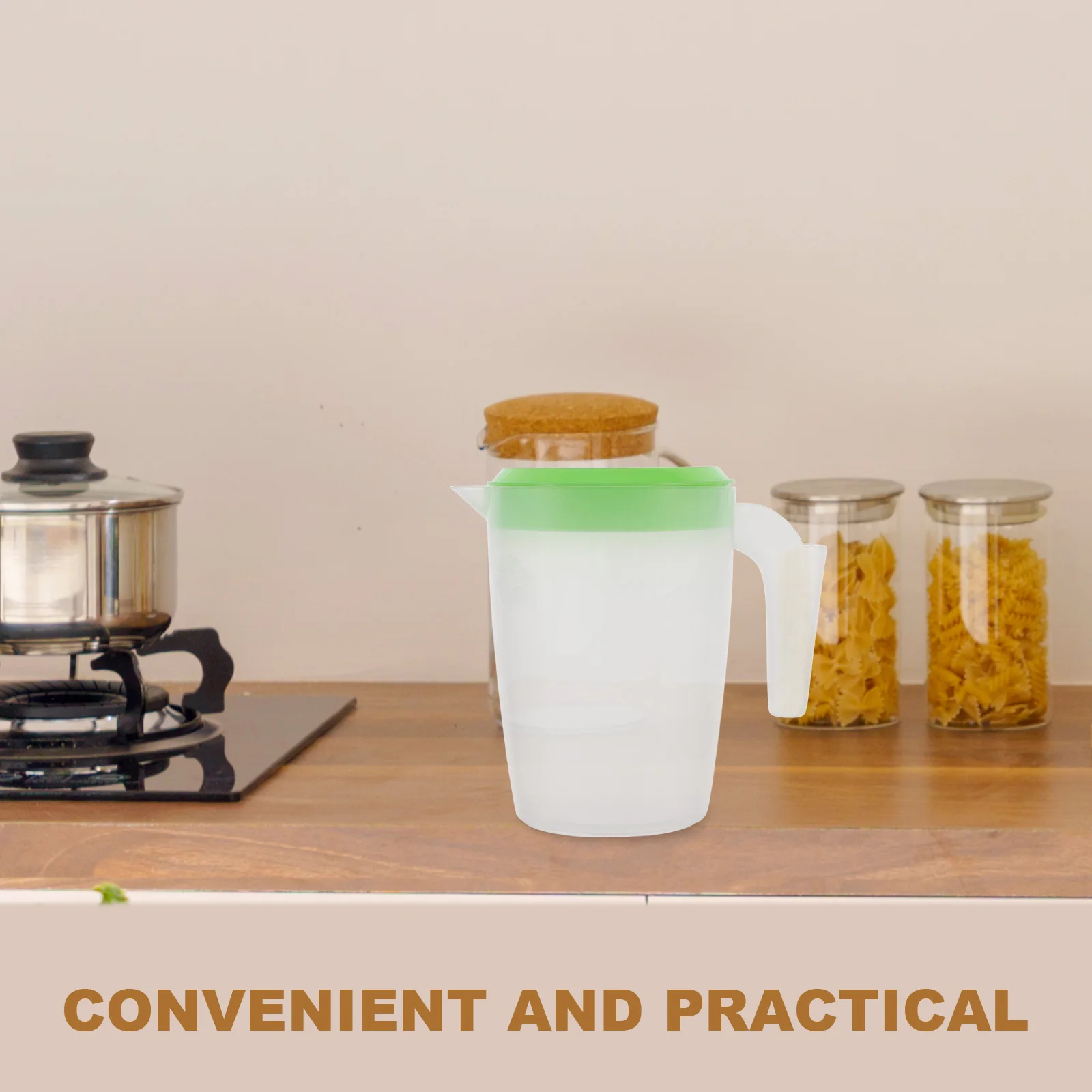 

Big Plastic Pitcher with Lid for Drinks Large Capacity Juice Water Jug Refrigerator Use Party Bbq Plastic Pitcher