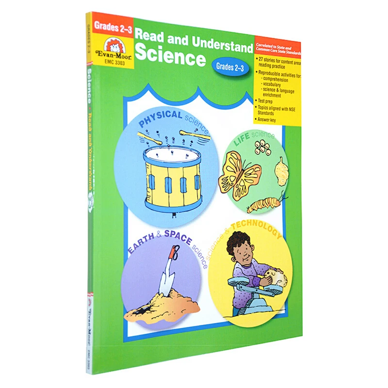 

Evan-Moor Read and Understand Science, Grades 2-3 Workbook,aged 6 7 8 9, English book 9781557998552