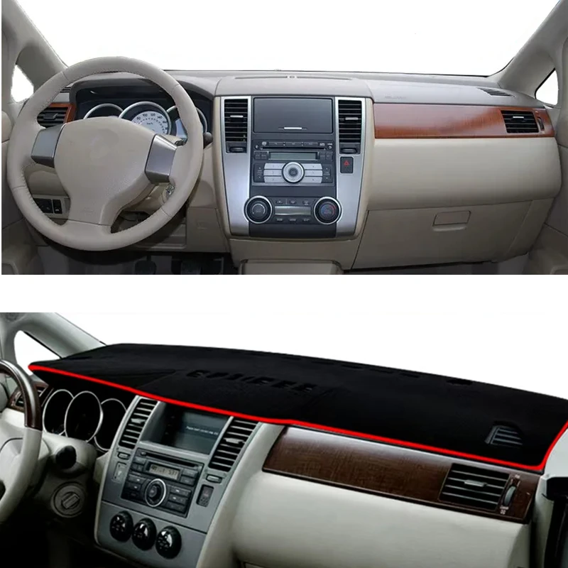 

For Nissan Versa Tiida C11 2007 2008 2009 2010 2011 Dashboard Cover Dashmat Dash Mat Pad SunShade Protect Carpet Car Accessories