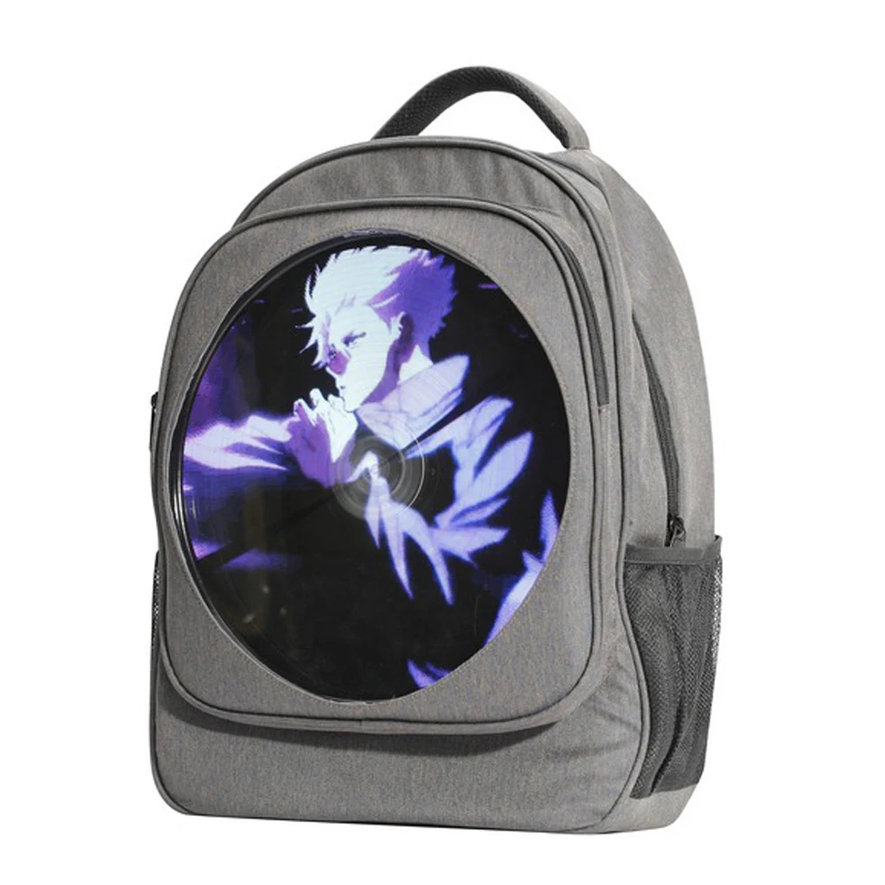 3D Hologram Projector Fan Advertising Zipper Backpack With LED Display Screen Shoulderbag Lighting Holographic Machine Backpack