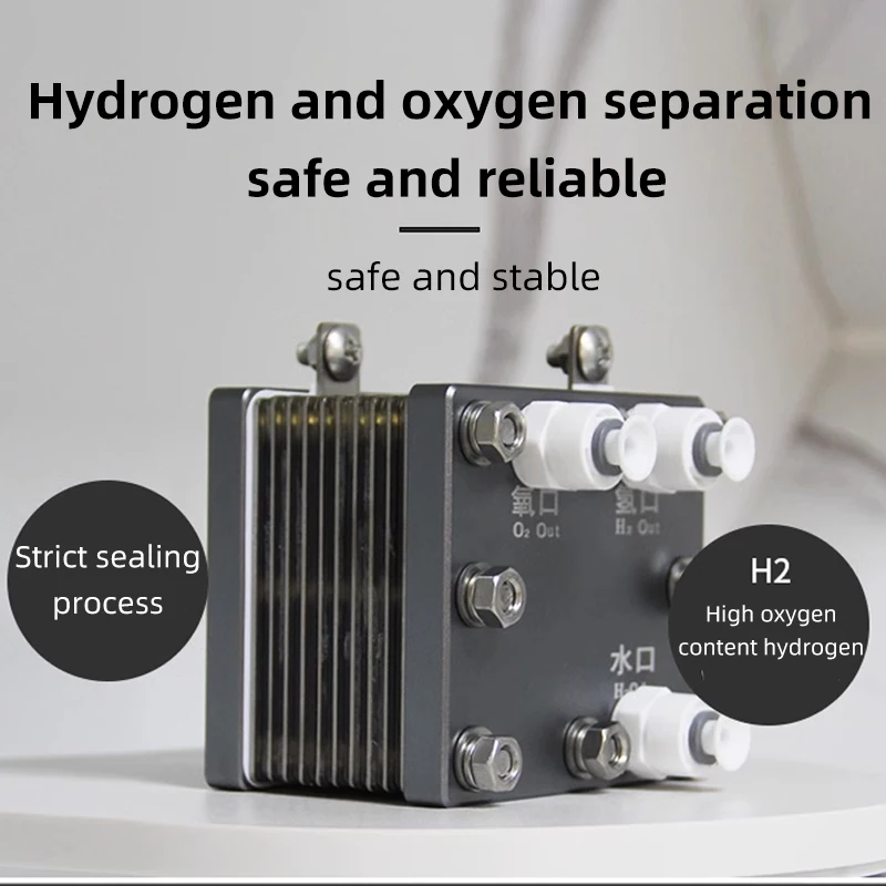 PEM Electrolyzer Hydrogen Production Machine 8A/14A Pure Water Electrolysis for Hydrogen Rich Water Machine SPE Cell