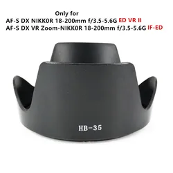 Lens Hood replace HB-35 for Nikon AF-S DX NIKKOR 18-200mm f/3.5-5.6G ED VR II / VR Zoom-NIKKOR 18-200mm F3.5-5.6 G IF-ED HB35