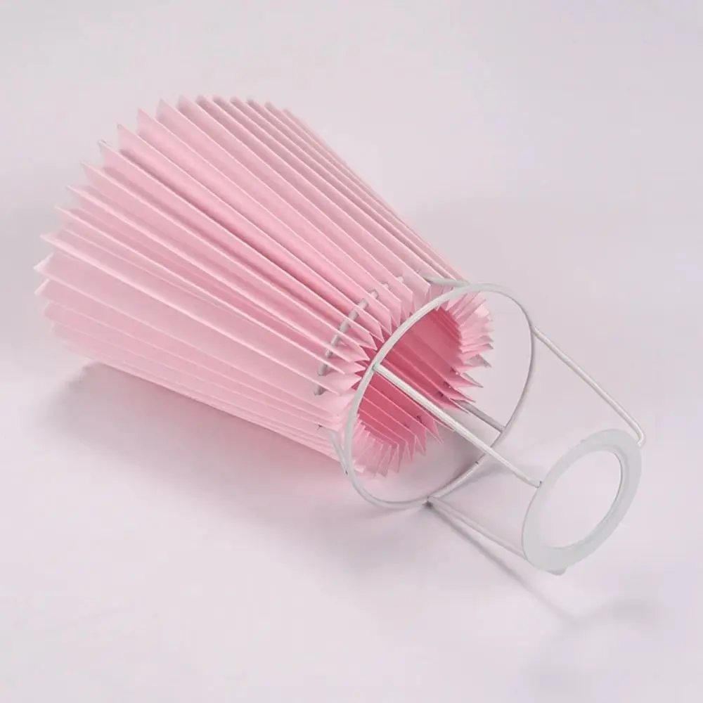 

Home Decoration Modern Pleated Lampshade Minimalist Washable Table Lamp Cover Retro DIY Chandelier Cover Bedroom Hotel