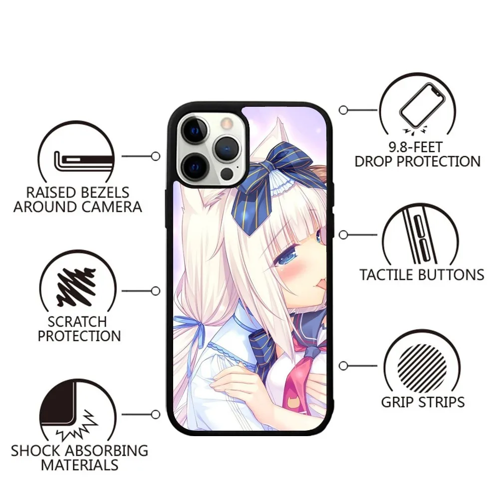 Vanilla Nekopara Anime  Phone Case Strong Magnetic For IPhone 15,14,13,Pro,Max,Plus,11,12,Mini For Magsafe Wireless Charging