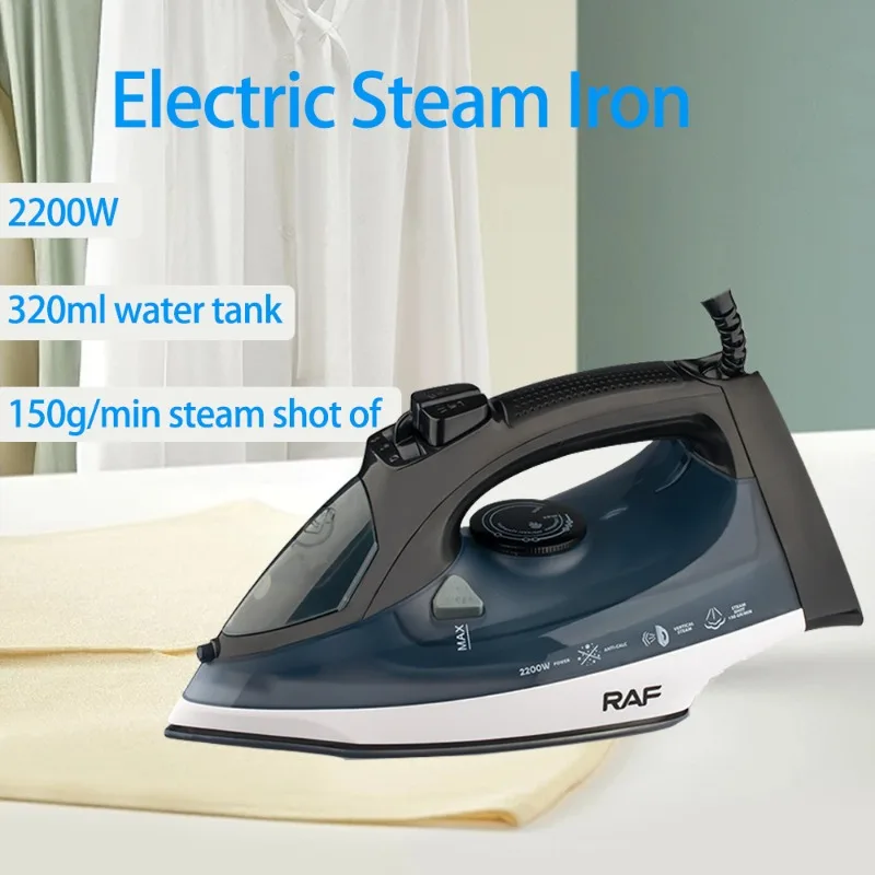 

‌Handheld Steam Iron 2200W - Dry/Wet Two Modes Fast Wrinkle Removal Ceramic Soleplate Suitable for All Fabrics Household Use‌