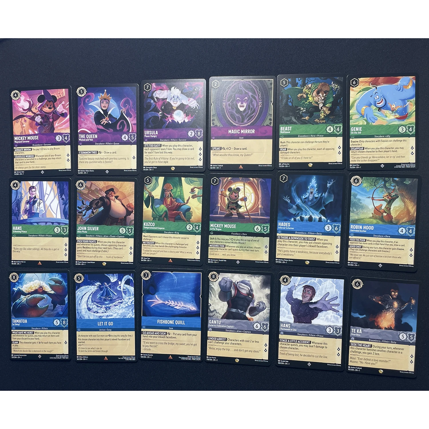 Lorcana PROXY Normal Regular NoneFoil Proxy TCG Game Cards 56 Cards Per Set Single Cards Available New Game Cards