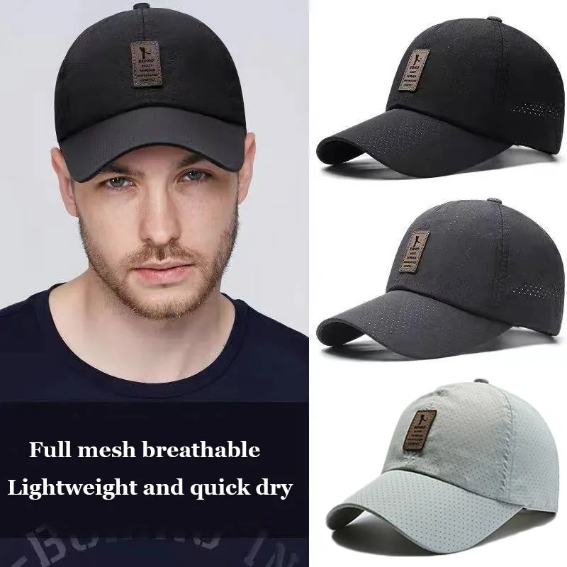 Canada Luxury Summer Running Baseball Mesh Cap For Men Women Sport Quick Dry Breathable Golf Hat Male Female Kpop Bone Gorra E63