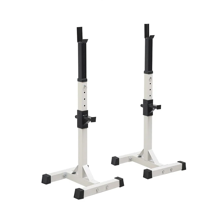 Adjustable Split Solid Steel Squat Barbell Stands Power Rack