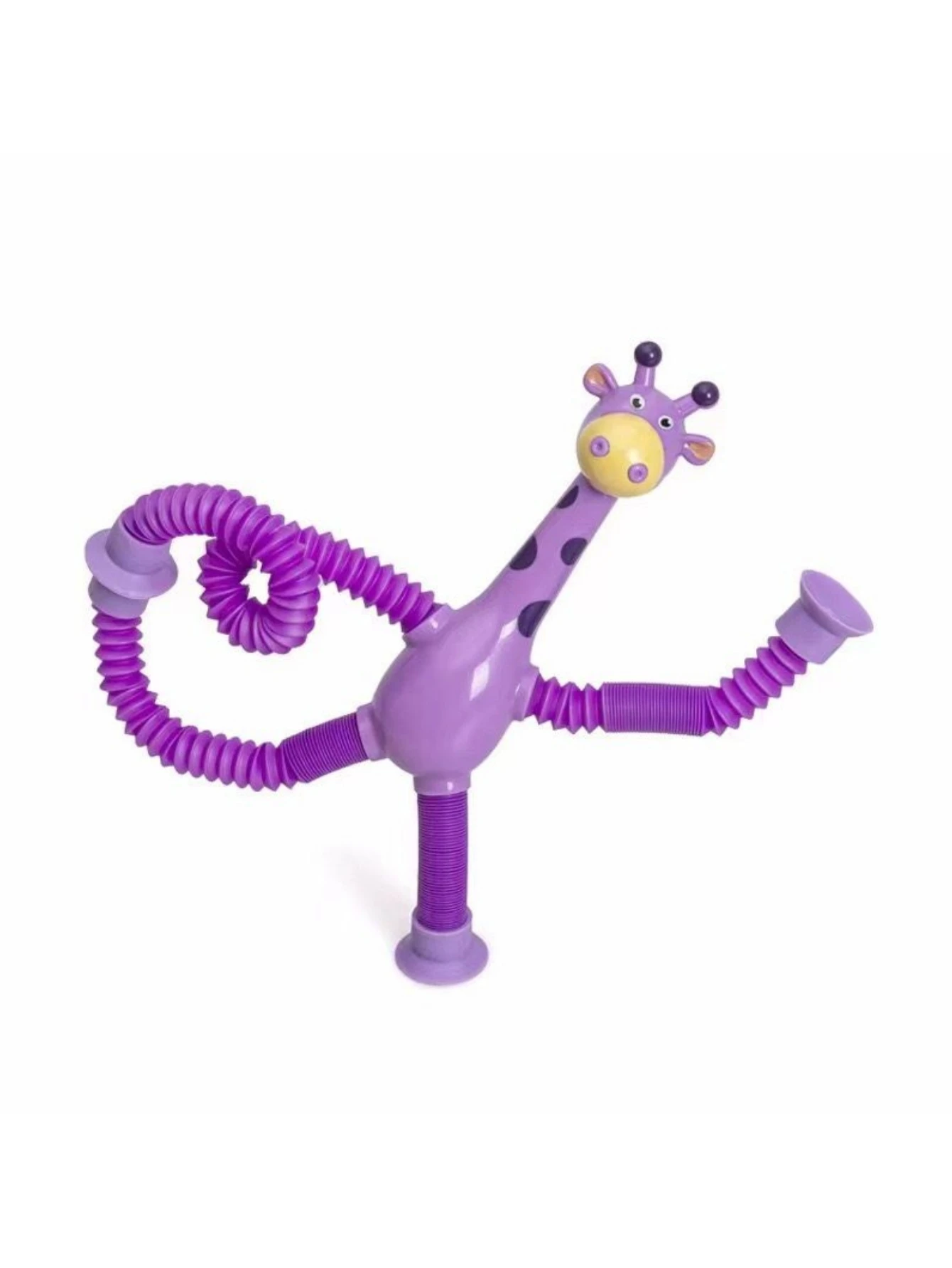 Suction cup giraffe telescopic and ever-changing luminous toy children\'s cartoon creative educational toy stretch telescopic