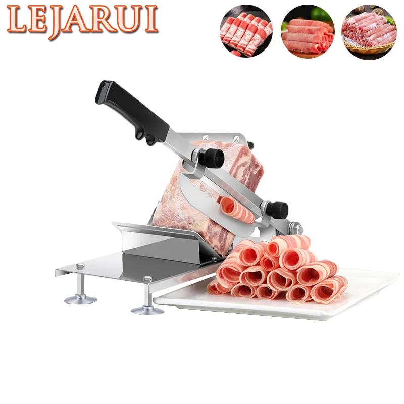 

Manual Lamb Meat Slicer Household Frozen Meat Ham Beef Herb Vegetables Mutton Rolls Cutter