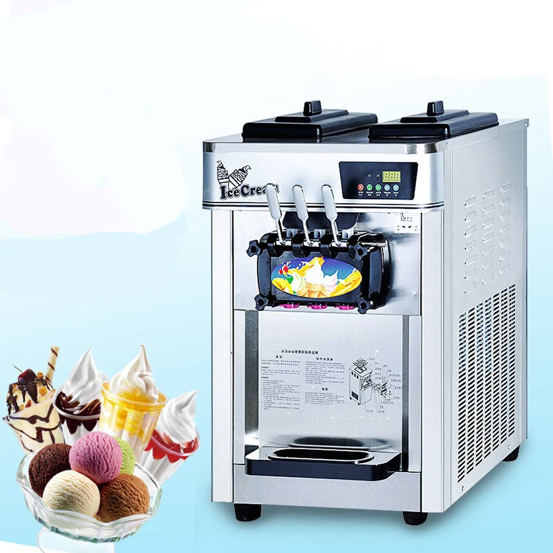 Ice Cream Machine Desktop All Stainless Steel Body Is Easy To Clean Durable And Fast Refrigeration Popsical Maker