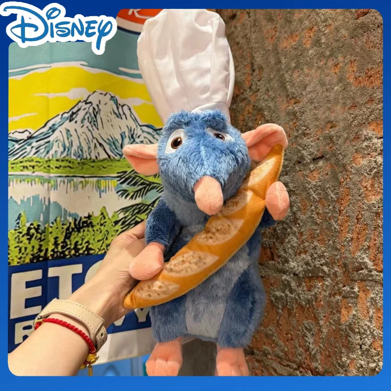 Disney Plush Toys Ratatouille Remy Bread Hat Mouse Stuffed Plushie Animals Children Boy Birthday Gifts Lovely Room Pillow Dolls