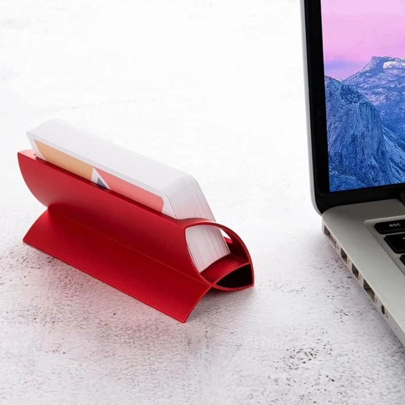 Alloy Business Card Display Stand Hollow-out Name Card Note Paper Holder Business Index Card Business best sale
