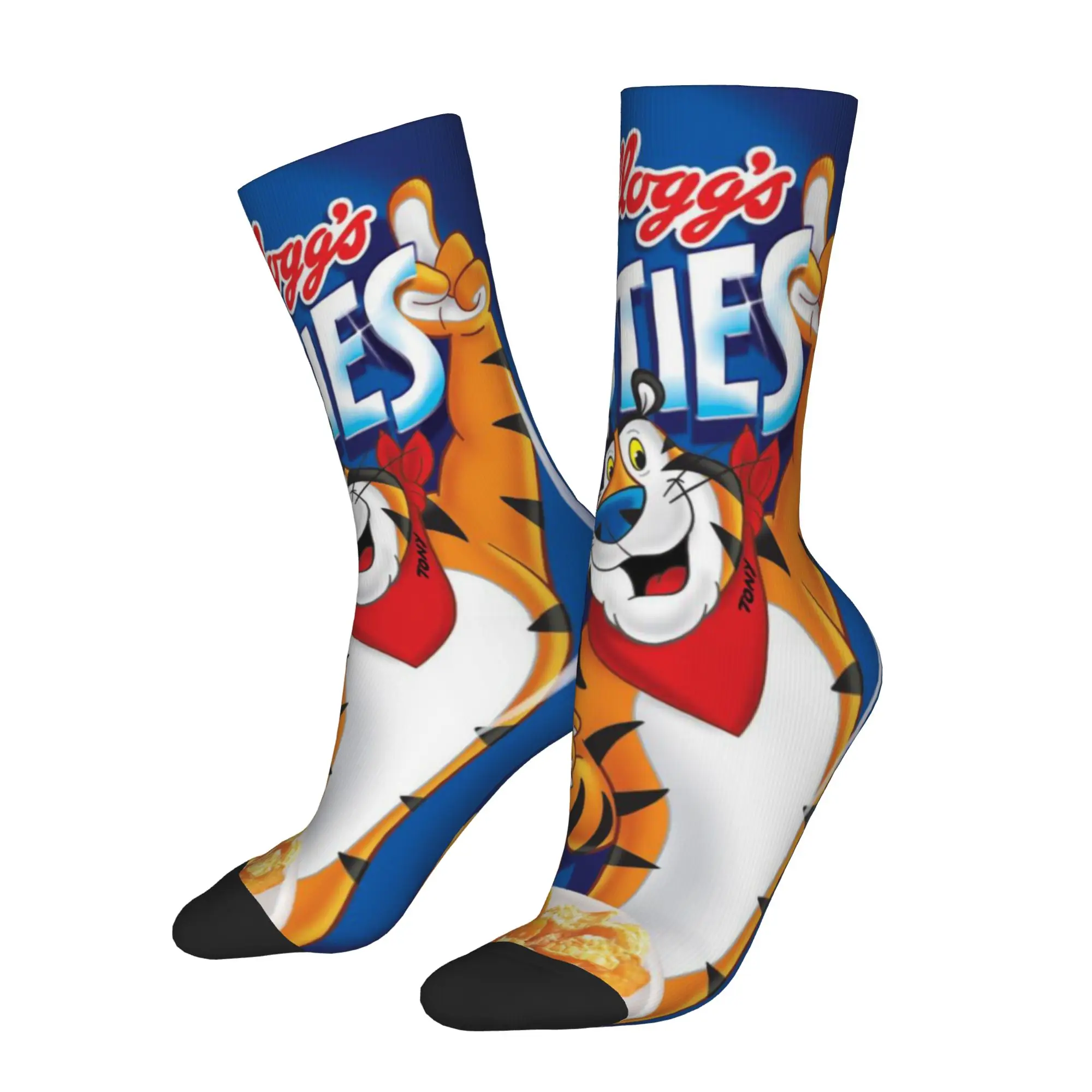 1 Pair Funny Sock Kellogg's Frosties (2) Rock Quality Pattern Printed Men Crew Socks Novelty Men's Socks