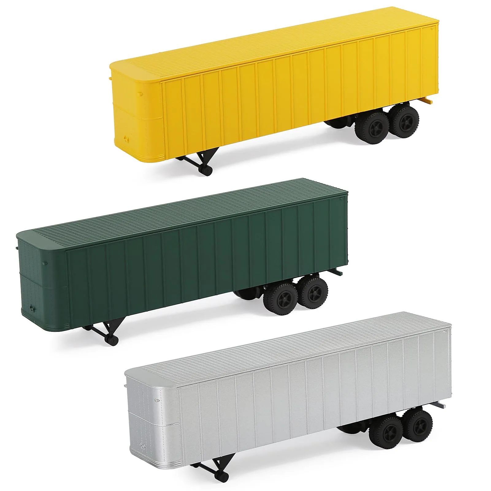 C8766 Evemodel Trailer - HO Scale 1:87 Plastic Model Trailer Assembled Painted (Pack of 1) for Model Wagon Model Tractor