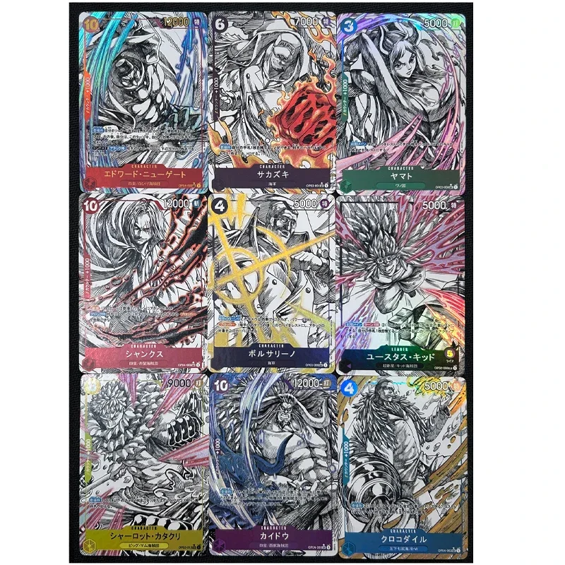 Une pièce bricolage Nami Nico Robin Boa Hancock auto-contrôle recueillir Signature commerce carte Flash Anime dessin animé cadeau 63*88mm