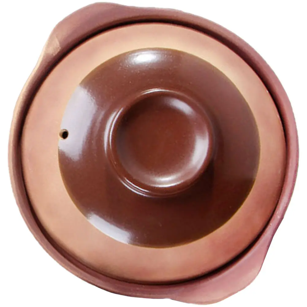 Household Casserole Clay Pot Double Handle Stewing Pot for Braised Chicken Rice Soup Rice Ceramic Kitchen Cookware