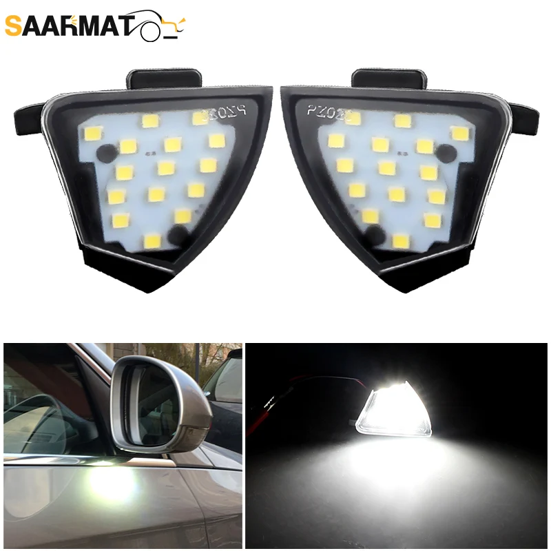 

2pcs Puddle Light Car LED White Under Side Mirror Lamp For VW EOS GOLF 5 GTI MK5 Jetta Passat CC B6 Sharan Superb 3C0945292