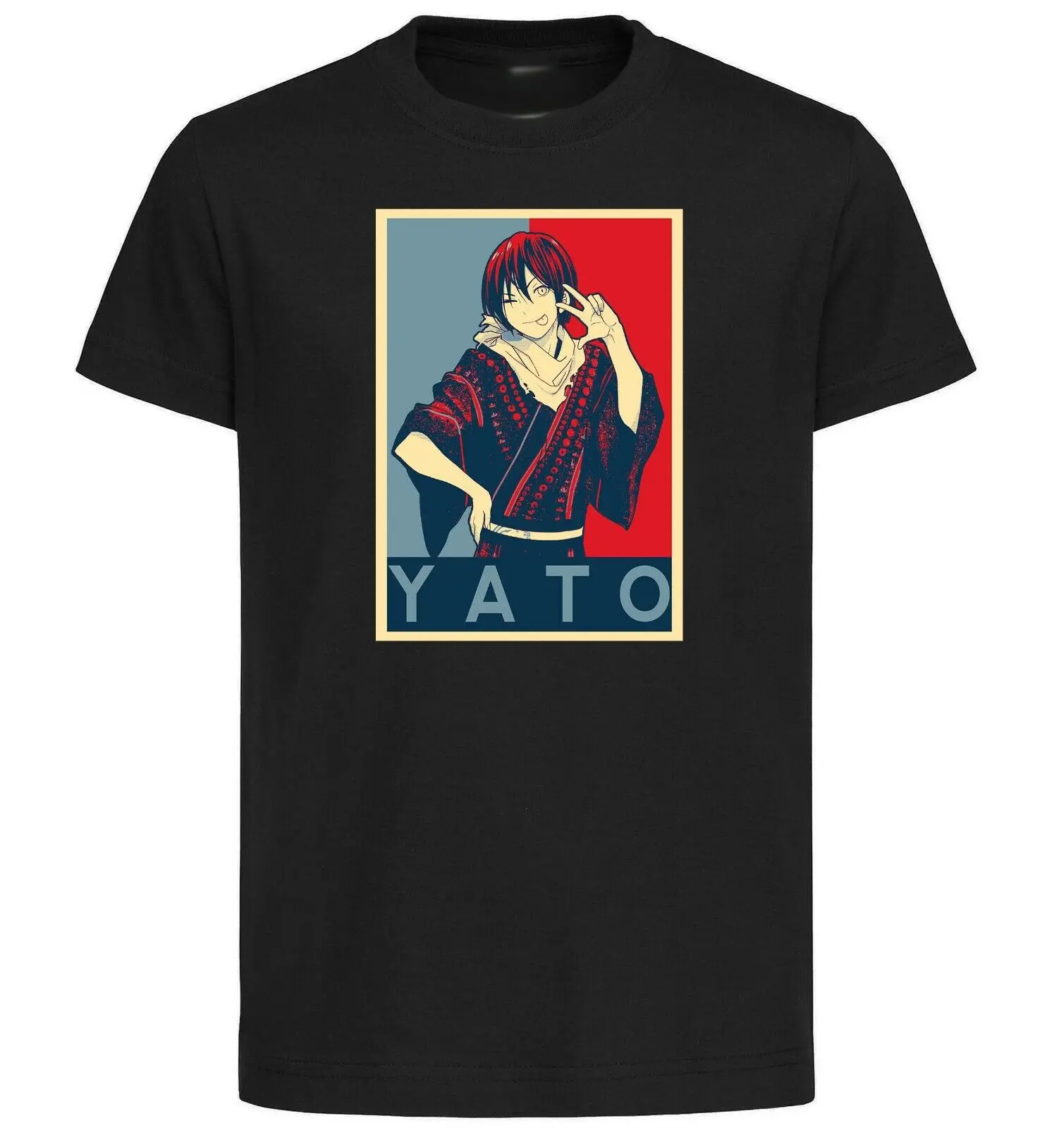 

Black T-Shirt - Noragami Propaganda - Yato Variant 06- Unisex clothing