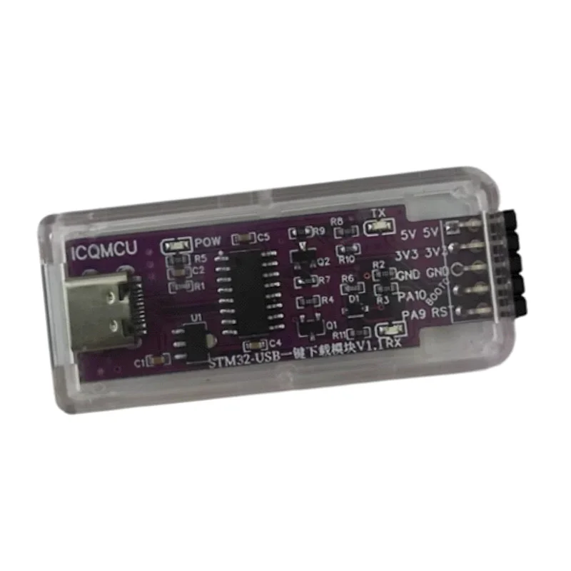 STM32 ISP USB وحدة التنزيل التسلسلي بنقرة واحدة حرق المنفذ التسلسلي TTL الاتصالات 340CC8RCVET6 مجلس التنمية