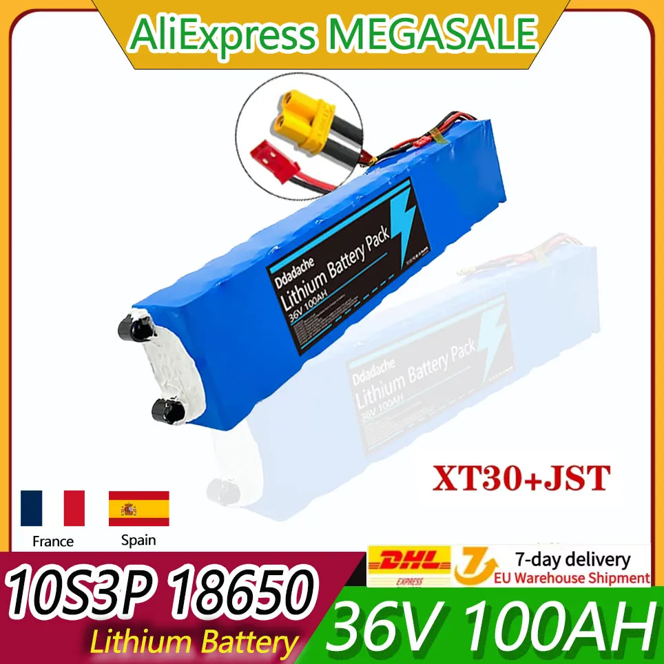 10S3P 36V 100000mAh 36V Elektrische Scooter Accu Pack 18650 Lithium M365 Elektrische Scooter 36V Accu Scooter - afbeelding 2