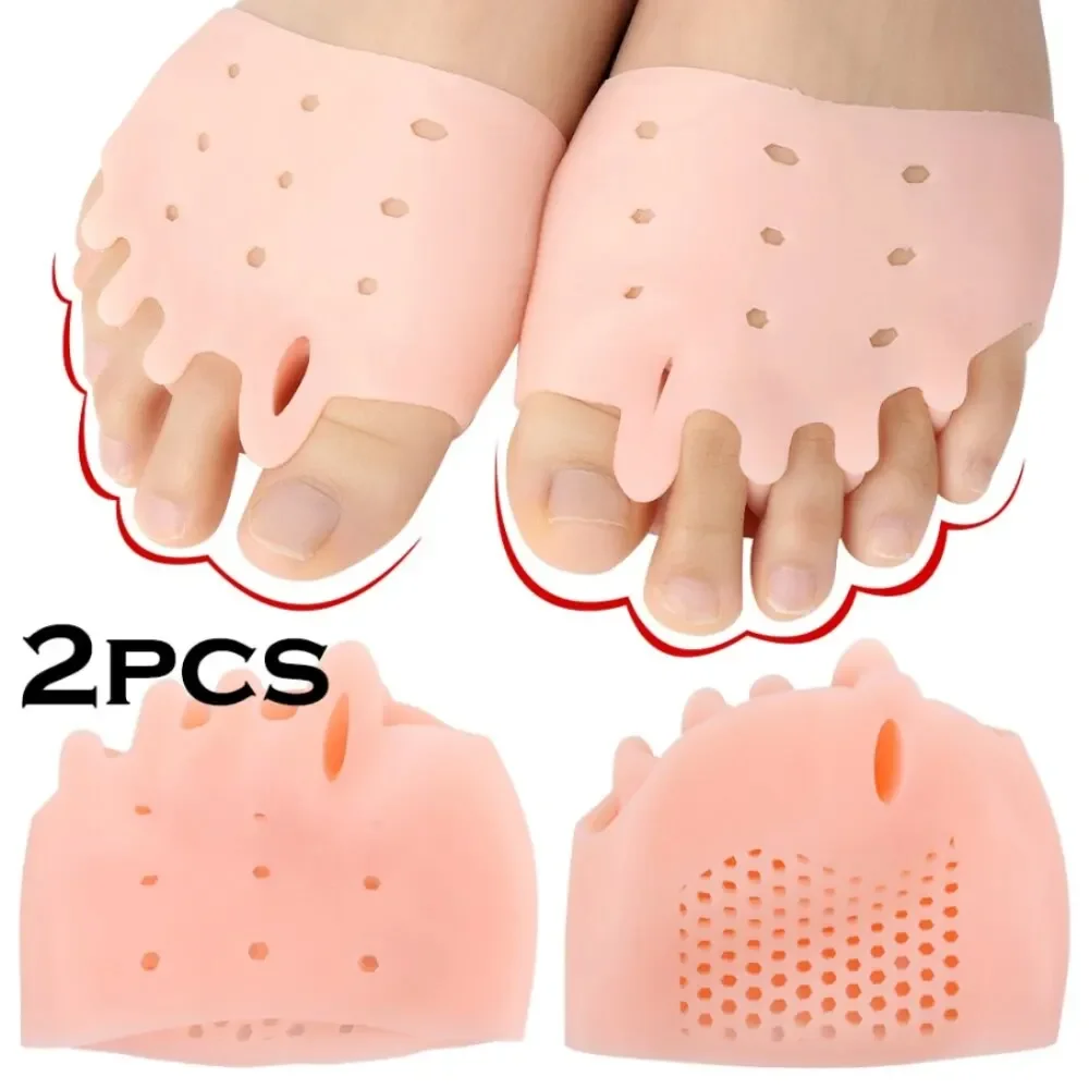 

Toe Separator Cushion Gel Insoles Pads 2pcs Silicone Forefoot Pads Gel Pads Pad Pain Relief Insoles Finger Toe Valgus Corrector