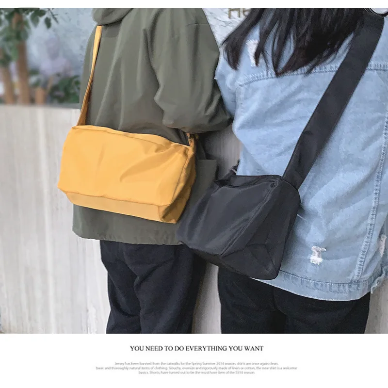 Korean Canvas Crossbody Bag for Women 2023 Nylon Waterproof Female Handbags Girl Student Shoulder Messenger Book Bag Satchels