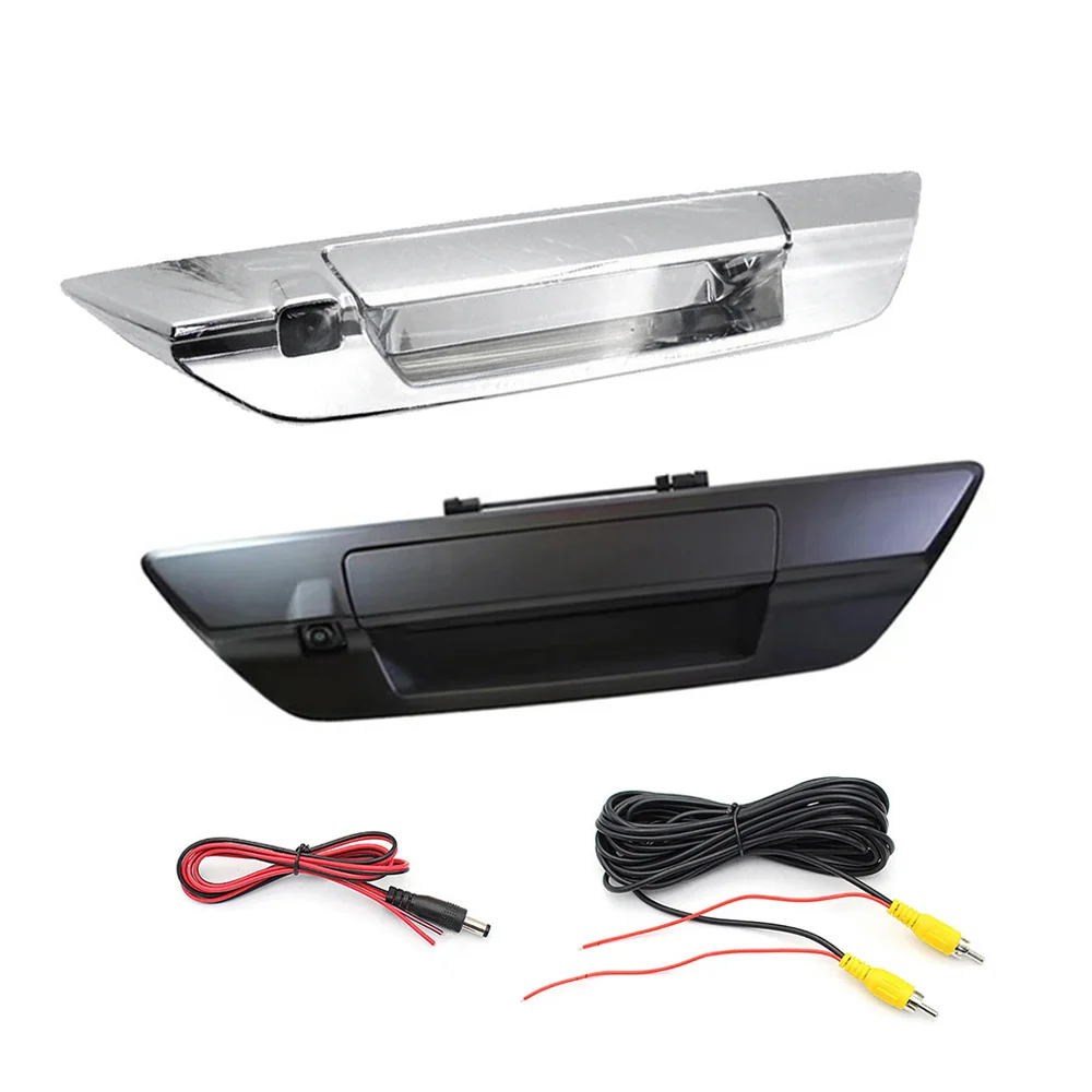 Car Tailgate Handle Rear View Camera Waterproof Back Up Camera for Toyota Hilux 8 MK8 Pickup Truck OX AN120 AN130 2015-2021