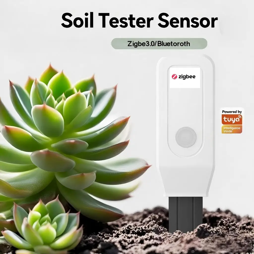 Tuya Smart Home، ZigBee مراقبة رطوبة التربة ودرجة الحرارة، مساعد زراعة الحديقة والعناية بالزهور، سقي الربط عن بعد #5