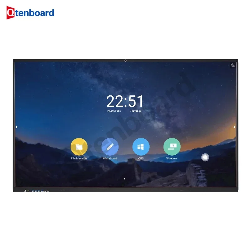 

Qtenboard 55 65 Inch Touch Screen Lcd Multi Touch Screen Interactive Flat Panel Display For Education Meeting Training