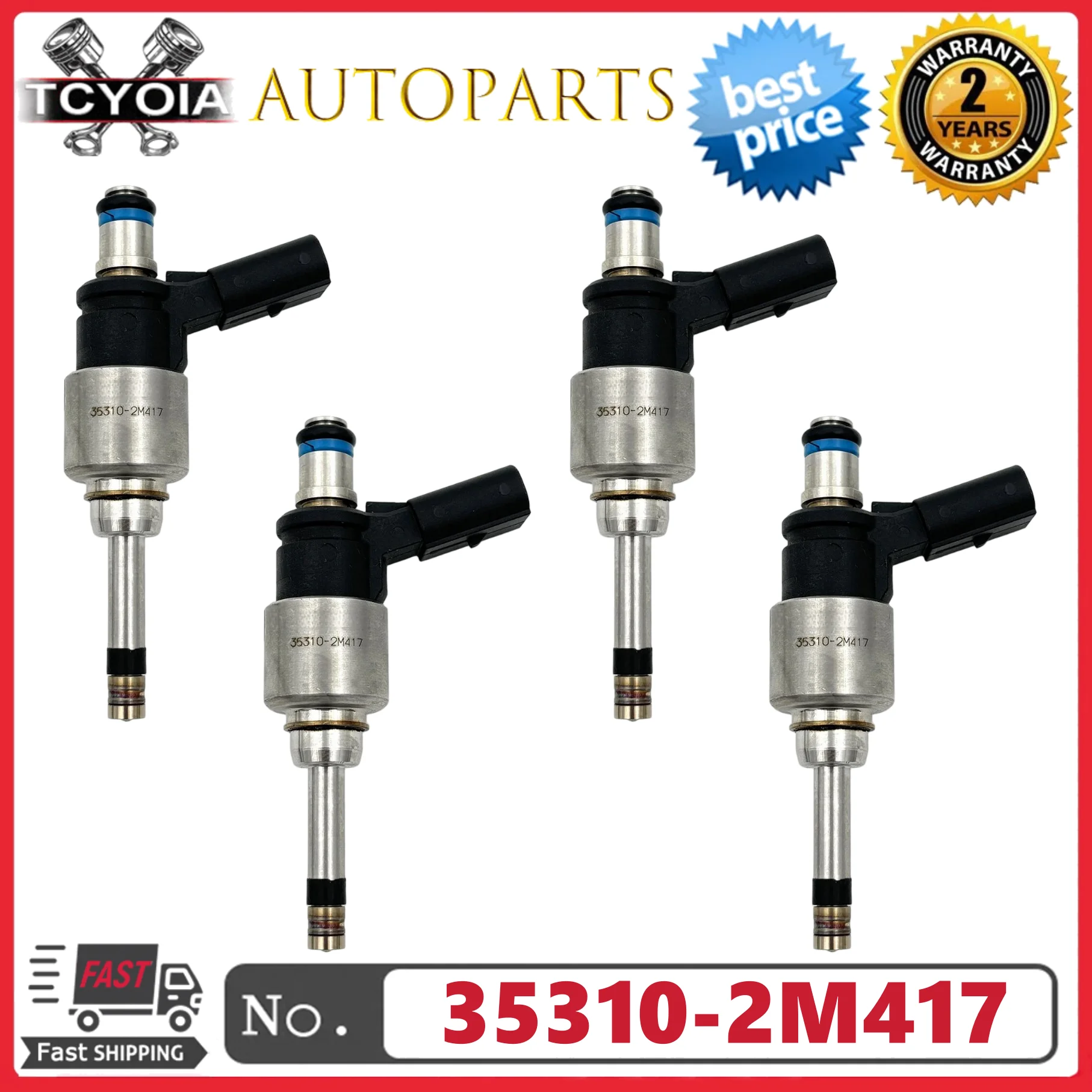 

Renovation 4Pcs/lot 35310-2M417 353102M417 Fuel Injectors Fits For 2020-2021 Hyundai Sonata 1.6L