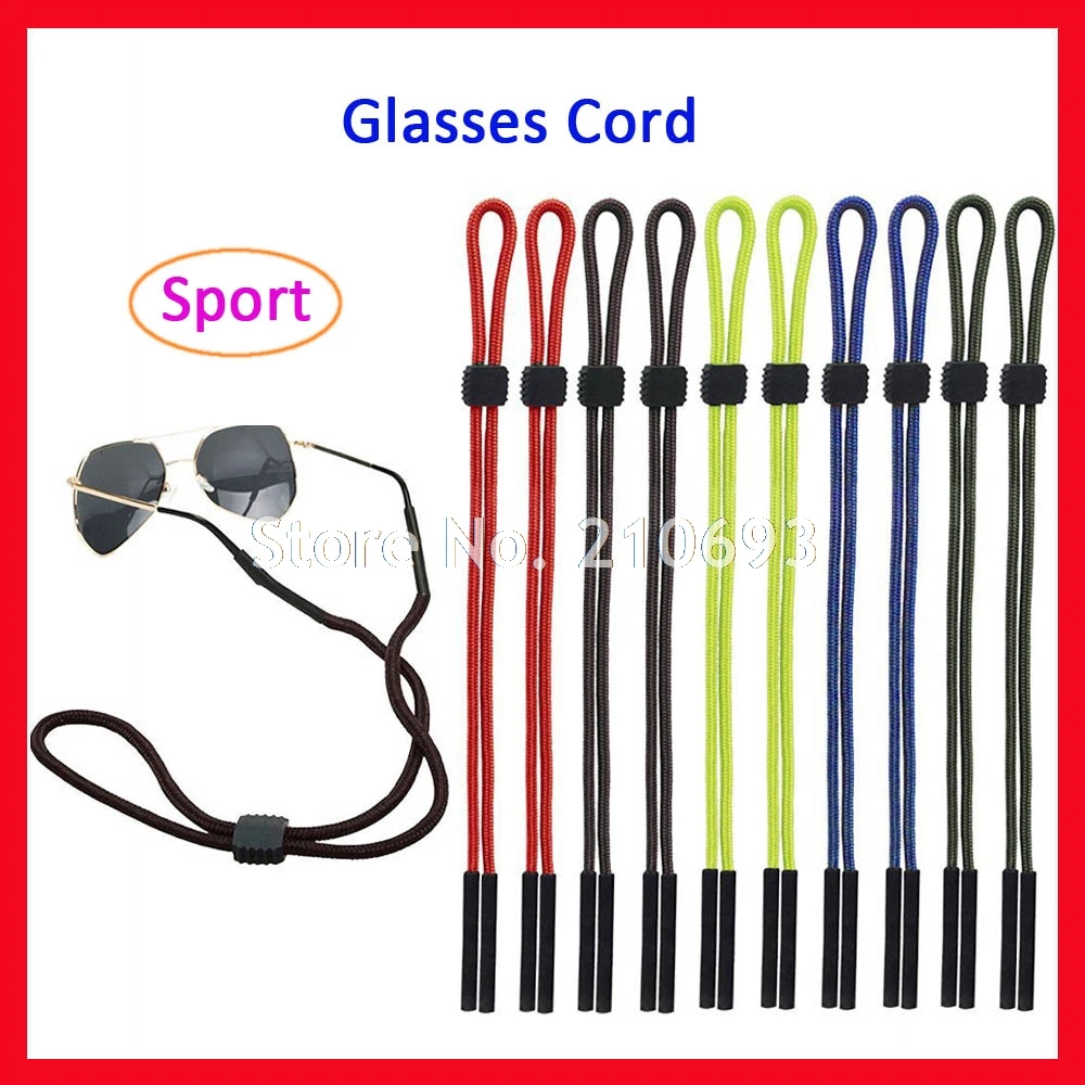 

10pcs Free Shipping Sport Sunglasses Eyeglasses Anti Slip Chain Glasses Cord String Holder Black Red Blue Brown Green